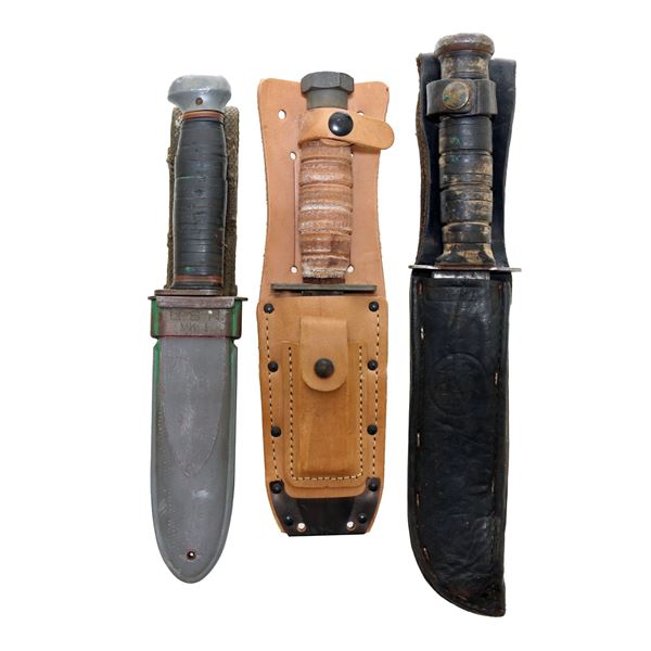USN Mark 1 Knife USMC Ka-Bar & Survival Knife