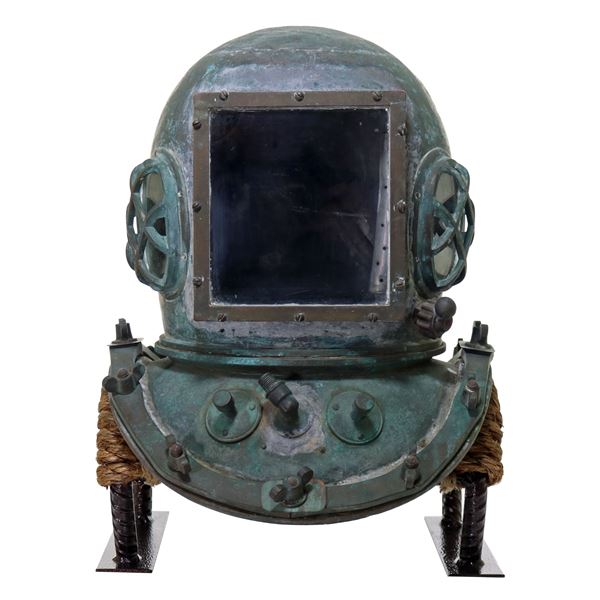 Uniquely Modified Square Front Diving Helmet by Kirby