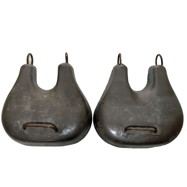 Antique Diving Helmet Horseshoe Style Weights - Aluminum