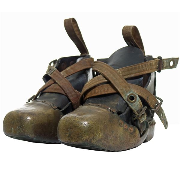 Impressive Antique Brass & Leather Divers Boots