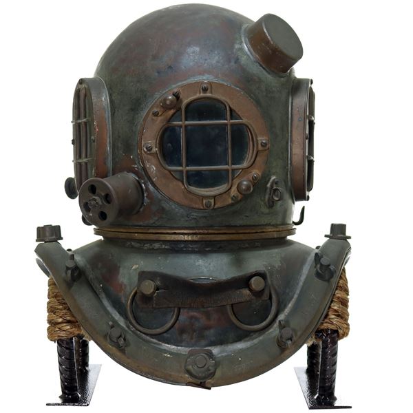 AJ Morse & Son Diving Helmet Circa 1909 w/ Photographic History