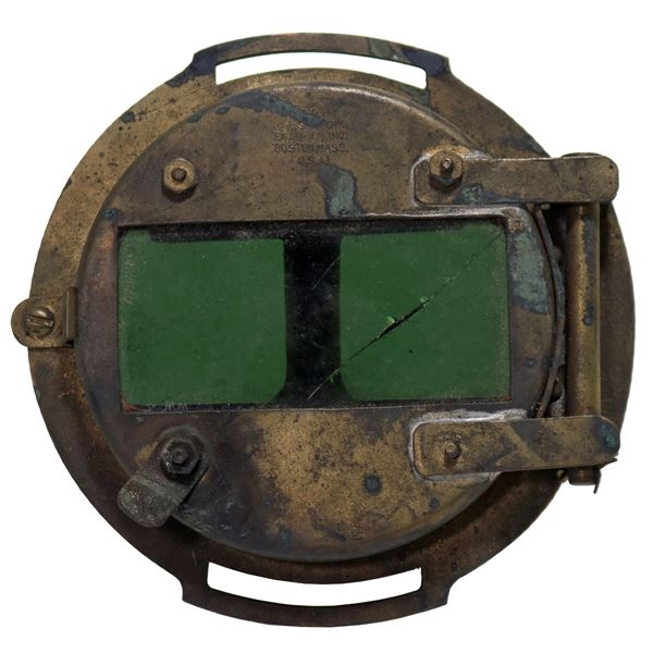 Morse Diving Equipment Helmet Brass Welding Frame & Lens