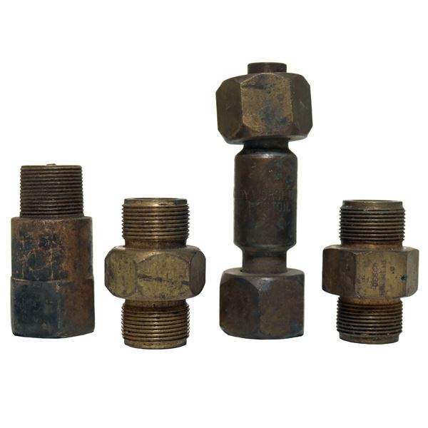 WWII Era Brass Air Line Fittings Morse DESCO & Non Return Valve