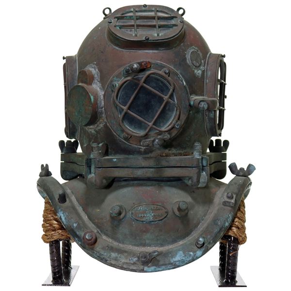AJ Morse & Son Five Bolt Antique Diving Helmet Circa 1912