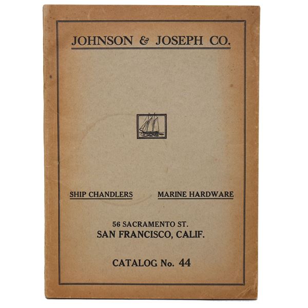 1940 Johnson & Joseph Ship Chandlers Marine Hardware Catalog