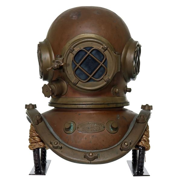 Rare John Date Montreal Canada Vintage Diving Helmet