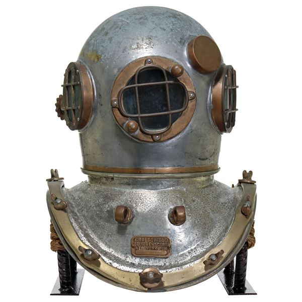 1950s Craftsweld Equipment Copper / Brass Diving Helmet