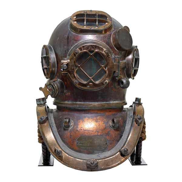 1951 US Navy Mark V DESCO Diving Helmet Korean War