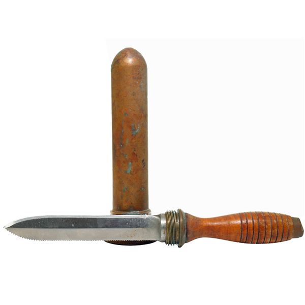 Diving Equipment & Supply Co Navy Diving Knife Used With Mark V Helmet