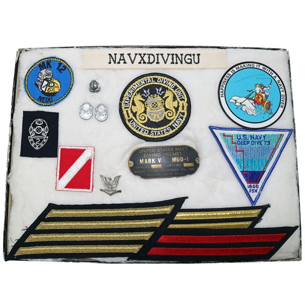 US Navy Mark V & Mark 12 Diver Veterans Patch Pins Badges