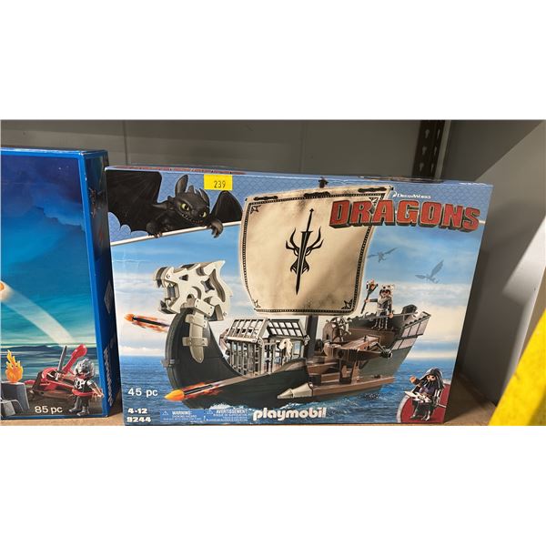 PLAYMOBIL DREAMWORKS DRAGONS #9244 45PC BUILDING TOY