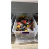Image 1 : TOTE OF ASSORTED PLAYMOBIL BUILDING TOYS & ACCESSORIES