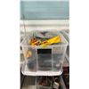 Image 1 : TOTE OF ASSORTED PLAYMOBIL BUILDING TOYS & ACCESSORIES