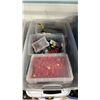 Image 2 : TOTE OF ASSORTED PLAYMOBIL BUILDING TOYS & ACCESSORIES