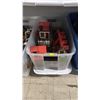 Image 1 : TOTE OF ASSORTED PLAYMOBIL BUILDING TOYS & ACCESSORIES