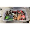 Image 2 : TOTE OF ASSORTED PLAYMOBIL BUILDING TOYS & ACCESSORIES