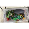 Image 2 : TOTE OF ASSORTED PLAYMOBIL BUILDING TOYS & ACCESSORIES