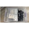 Image 3 : TOTE OF ASSORTED PLAYMOBIL TOYS & TOTE OF LAMP, ROUTERS & MORE
