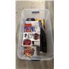 Image 2 : TOTE OF ASSORTED PLAYMOBIL BUILDING TOYS & ACCESSORIES
