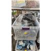 Image 1 : TOTE OF ASSORTED PLAYMOBIL BUILDING TOYS & ACCESSORIES