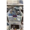 Image 1 : TOTE OF ASSORTED PLAYMOBIL BUILDING TOYS & ACCESSORIES