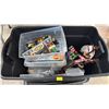Image 2 : TOTE OF ASSORTED ASSEMBLED LEGO TOYS
