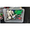 Image 4 : TOTE OF ASSORTED ASSEMBLED LEGO TOYS