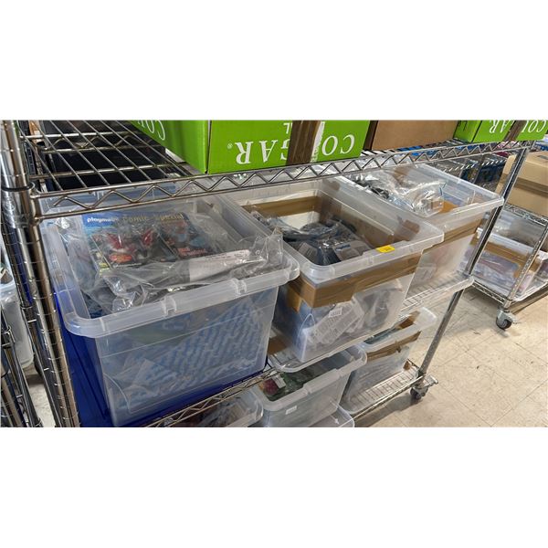 SHELF OF ASSORTED PLAYMOBIL TOYS & ACCESSORIES