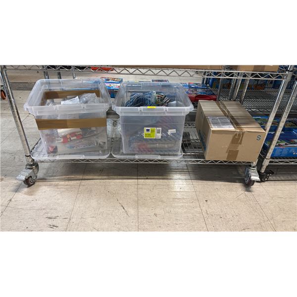 SHELF OF ASSORTED PLAYMOBIL TOYS & ACCESSORIES