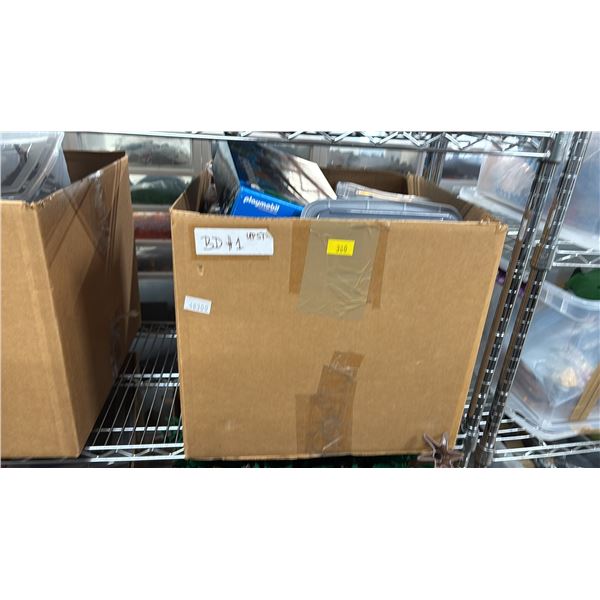 BOX OF ASSORTED PLAYMOBIL TOYS & ACCESSORIES