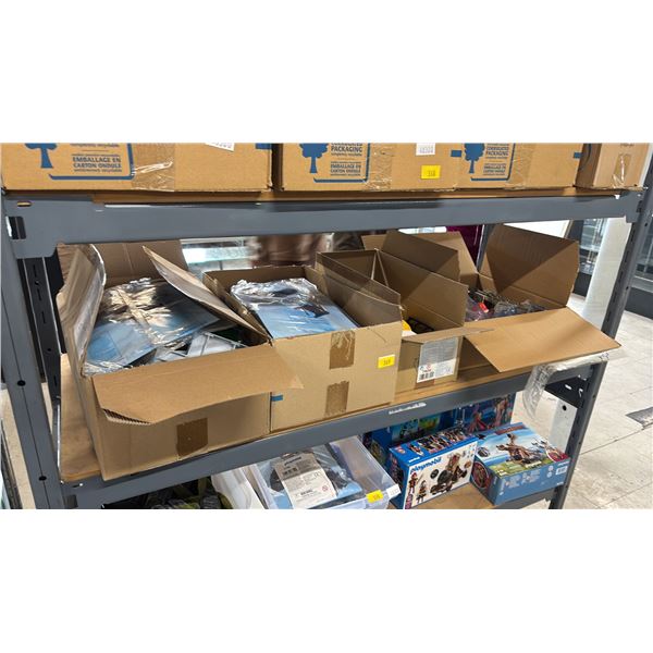SHELF OF ASSORTED PLAYMOBIL TOYS & ACCESSORIES