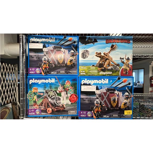 (4) ASSORTED PLAYMOBIL TOYS