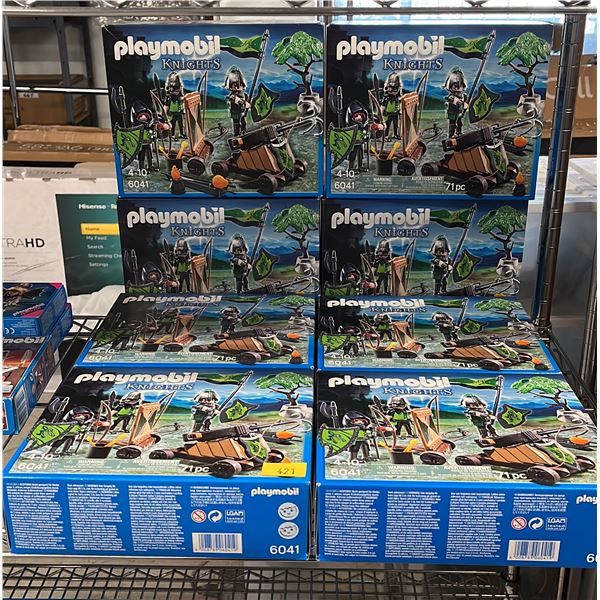 (8) PLAYMOBILE #6041 71PC BUILDING TOYS
