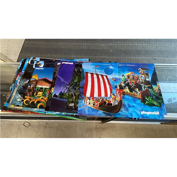 ASSORTED PLAYMOBIL & LEGO VINTAGE POSTERS