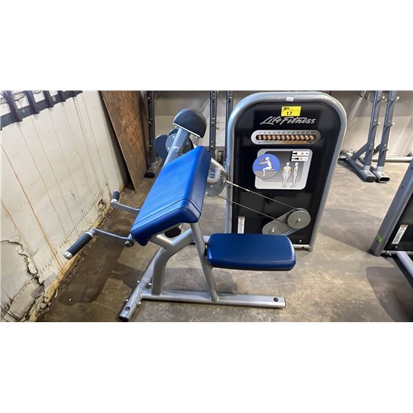 LIFE FITNESS CIRCUIT SERIES BICEPS CURL MACHINE