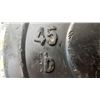 Image 2 : (2) YORK 2" OLYMPIC 45LB WEIGHT PLATES