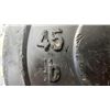 Image 2 : (2) YORK 2" OLYMPIC 45LB WEIGHT PLATES