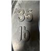 Image 2 : (2) YORK 2" OLYMPIC 35LB WEIGHT PLATES