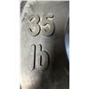 Image 2 : (2) YORK 2" OLYMPIC 35LB WEIGHT PLATES
