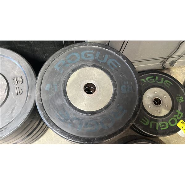 (2) ROGUE 2" OLYMPIC 45LB WEIGHT PLATES