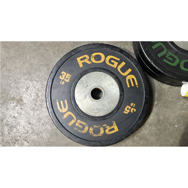 (2) ROGUE 2" OLYMPIC 35LB WEIGHT PLATES