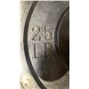 Image 2 : (1) 2" OLYMPIC 25LB WEIGHT PLATE