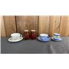 Image 1 : VINTAGE: (2) CARLETON WARE ROUGE ROYAL VASES, CHINA DEMITASSE, AYNSLEY TEACUP & SAUCER & MORE
