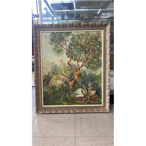 FRAMED ORIGINAL OIL ON BOARD IMPRESSIONIST LANDSCAPE