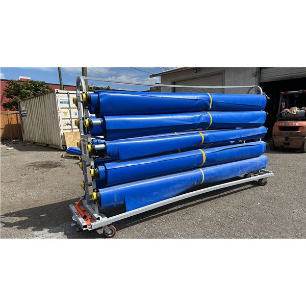 COVERMASTER COVERMATE II PORTABLE GYMNASIUM FLOOR COVER SYSTEM - 10 ROLL *VERY HEAVY*