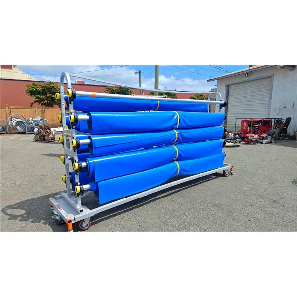 COVERMASTER COVERMATE II PORTABLE GYMNASIUM FLOOR COVER SYSTEM - 10 ROLL *VERY HEAVY*