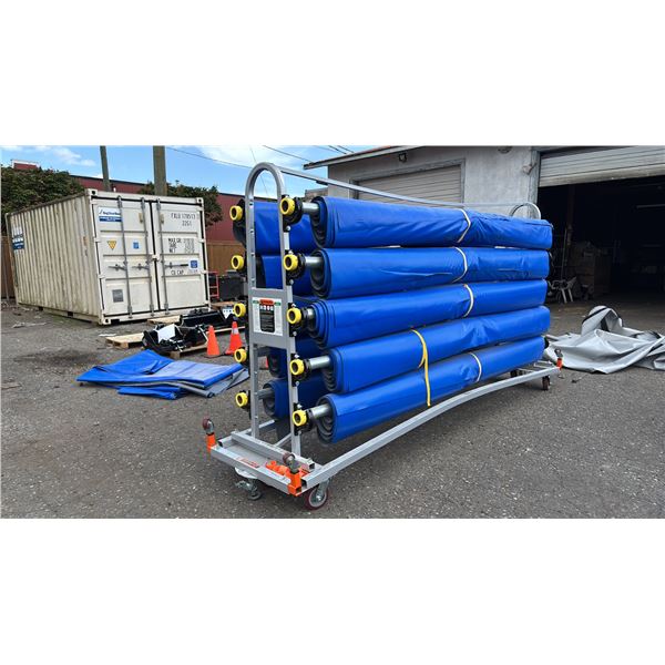 COVERMASTER COVERMATE II PORTABLE GYMNASIUM FLOOR COVER SYSTEM - 10 ROLL *VERY HEAVY*