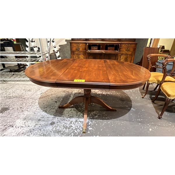 DUNCAN PHYFE OVAL PEDESTAL TABLE