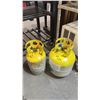 Image 1 : (2) YELLOW A/C GAS TANKS