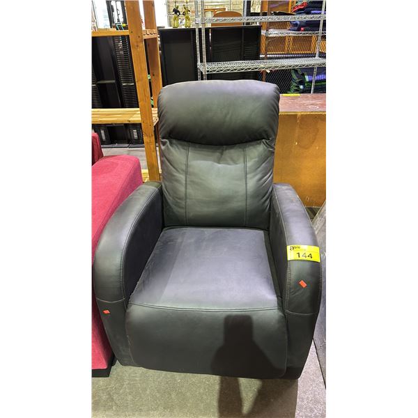 BLACK CONTEMPORARY RECLINER
